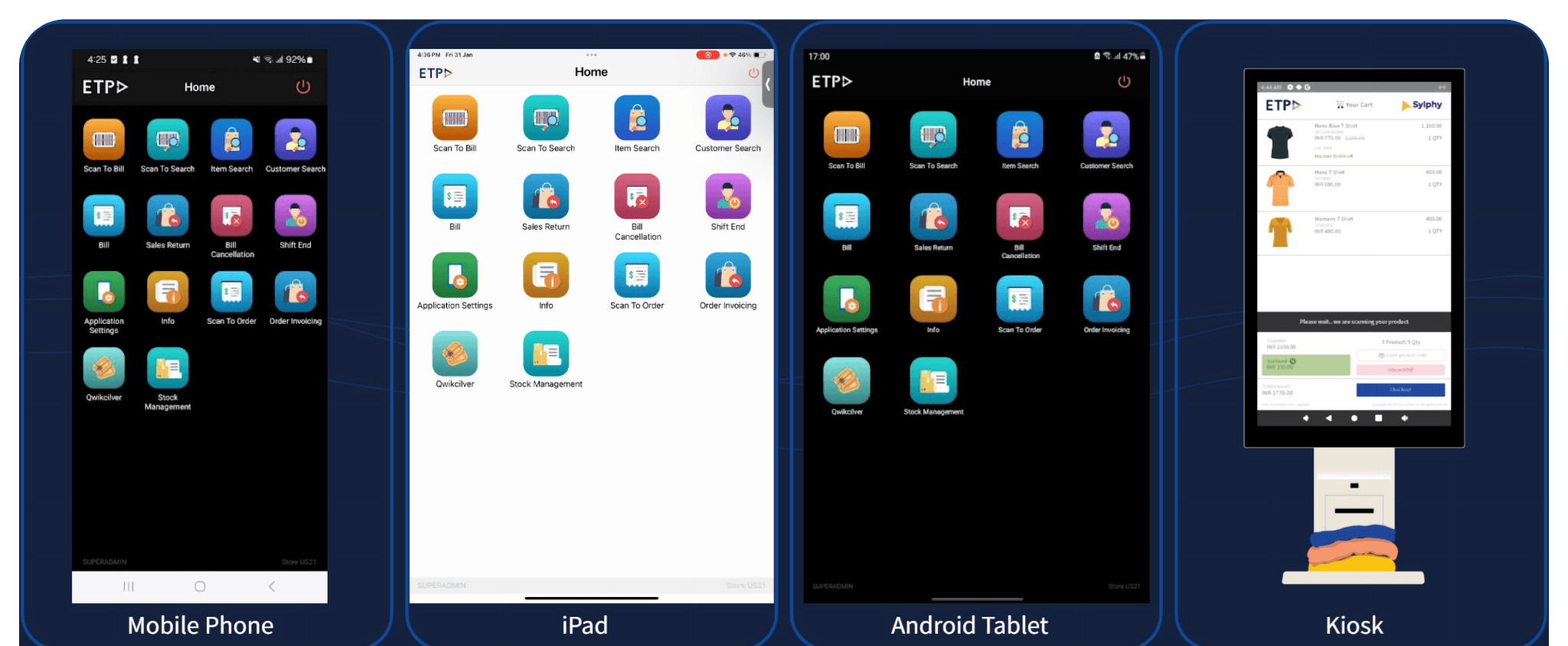 移动销售点软件 - MPOS Solutions