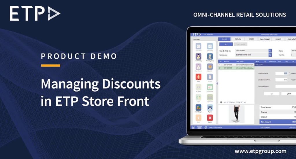 ETP V5 Omnichannel POS | Learn How to Manage Discounts in ETP Store Front