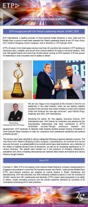ETP Recognized With The Â´retail Leadership Awardâ´ At Arc 2016