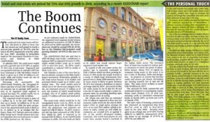 The Economic Times - Realty Reports On Retail NEXT India